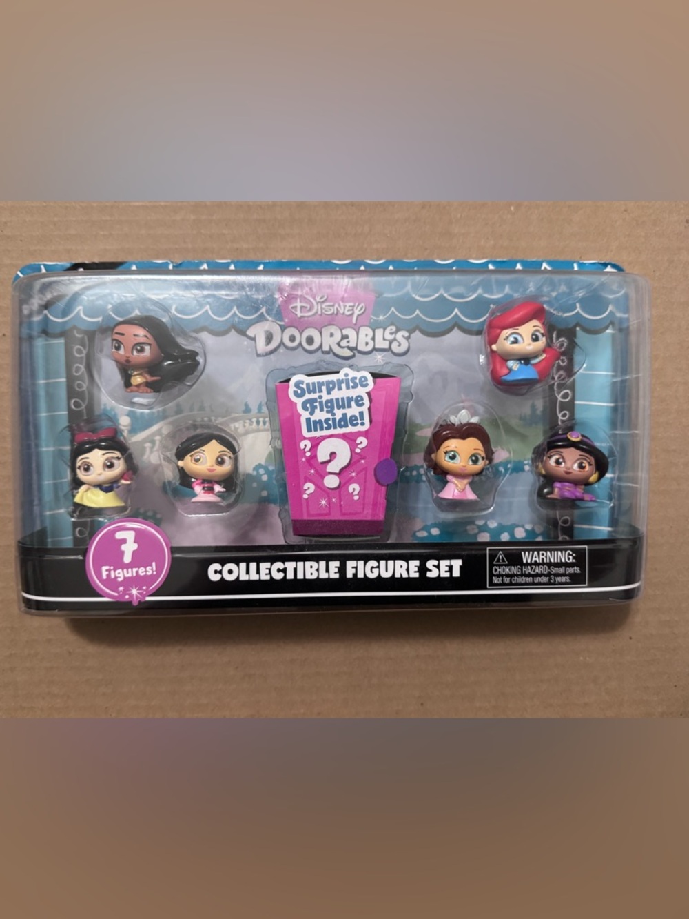 Disney Doorables Princess Figure Pack - Blue and Pink